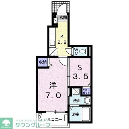 ウィロウ コート Cの物件間取画像